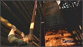 Po dotarciu do żółtych elementów konstrukcji zacznij przesuwać się w prawo #1 - Laboratoria White Box (1) | Opis przejścia - Tom Clancys Splinter Cell: Conviction - poradnik do gry