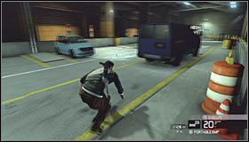 Kieruj się teraz w stronę widocznej w oddali niebieskiej furgonetki #1 #2 - Sztab Wydziału Trzeciego (1) | Opis przejścia - Tom Clancys Splinter Cell: Conviction - poradnik do gry