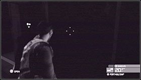 Zaczekaj aż wartownicy całkowicie się rozejdą, odpal ładunek EMP #1 , zeskocz na dół i skieruj się w stronę drzwi prowadzących do kolejnego pomieszczenia #2 - Sztab Wydziału Trzeciego (3) | Opis przejścia - Tom Clancys Splinter Cell: Conviction - poradnik do gry