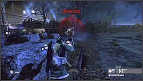 Najbardziej skuteczną metodą na pozbycie się wrogów byłoby skorzystanie z granatów - Zbiornik przy Michigan Ave. (1) | Opis przejścia - Tom Clancys Splinter Cell: Conviction - poradnik do gry