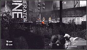 Zastosuj tu zbliżoną taktykę jak w poprzedniej lokacji, a więc zaczekaj na pojedynczego wartownika, złap go i przerzuć przez balustradę #1 - Zbiornik przy Michigan Ave. (3) | Opis przejścia - Tom Clancys Splinter Cell: Conviction - poradnik do gry