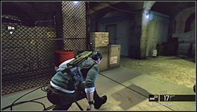 Widocznego po lewej stronie wartownika, który pracuje przy innym łaziku możesz zignorować #1 - Zbiornik przy Michigan Ave. (4) | Opis przejścia - Tom Clancys Splinter Cell: Conviction - poradnik do gry