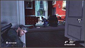Po oczyszczeniu dwóch z trzech pomieszczeń wejdź do tego prawego #1 - Biały Dom (1) | Opis przejścia | Tom Clancys Splinter Cell Conviction - Tom Clancys Splinter Cell: Conviction - poradnik do gry