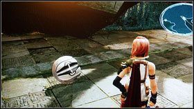 Wchodzimy po schodach [1], a po kilku krokach otwieramy następny skarb - 3x Potions [2] - Chapter III (3) | Opis przejścia | Final Fantasy XIII - Final Fantasy XIII - poradnik do gry