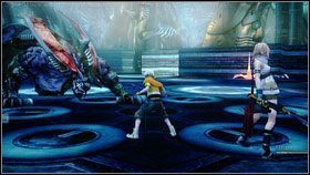 Po kilku walkach dotrzemy do większej sali, gdzie znajdziemy kufer chroniony przez kilka robaków - Chapter V (1) | Opis przejścia | Final Fantasy XIII - Final Fantasy XIII - poradnik do gry