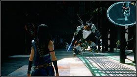 Po zabiciu następnego oddziału zeskakujemy na dół, gdzie z lewej strony leży kolejna skrzynia - Chapter VII (1) | Opis przejścia | Final Fantasy XIII - Final Fantasy XIII - poradnik do gry