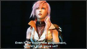 Zabiwszy dwa Oriony [1] otwieramy skrzynię z prawej, w której znajdziemy Axis Blade dla Lightning - Chapter VII (3) | Opis przejścia | Final Fantasy XIII - Final Fantasy XIII - poradnik do gry