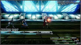 Po obejrzeniu filmiku możemy jeszcze raz zapisać grę, a następnie ruszyć dalej zabijając kolejnych przeciwników [2] - Chapter IX (1) | Opis przejścia | Final Fantasy XIII - Final Fantasy XIII - poradnik do gry