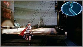 Możemy teraz wrócić na główną ścieżkę, która zaprowadzi nas do kolejnego tunelu pełnego stworów - Chapter X (2) | Opis przejścia | Final Fantasy XIII - Final Fantasy XIII - poradnik do gry