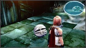 Na miejscu cały czas podążamy za żółtą strzałką, otwierając po drodze skrzynię z Feymarkiem [1] - Chapter X (2) | Opis przejścia | Final Fantasy XIII - Final Fantasy XIII - poradnik do gry