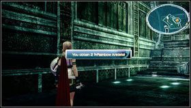 Pokonujemy ją szybko, otwieramy skrzynię z 9x Ancient Bones i jedziemy windą z powrotem na 4 poziom - Chapter XI (4) | Opis przejścia | Final Fantasy XIII - Final Fantasy XIII - poradnik do gry