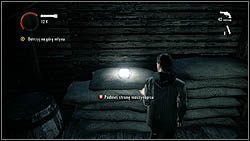 Kolejna kartka też leży w młynie, na workach z mąką, koło platformy, którą trzeba podnieść - Alan Wake: Strony maszynopisu Odc. 2, Opętany - lokacje, znajdźki - Alan Wake - poradnik do gry