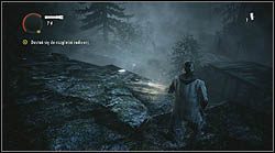 Kolejną kartkę znajdziesz na klifie, koło mostku, po znalezieniu granatów błyskowych i odsłuchaniu audycji radiowej w lesie - Alan Wake: Strony maszynopisu Odc. 3, Okup - lokacje, znajdźki - Alan Wake - poradnik do gry