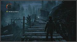 Następna kartka leży na pomoście, koło generatora, którym uruchamiasz latarnię potrzebną do zniszczenia opętanej bramy - Alan Wake: Strony maszynopisu Odc. 4, Prawda - lokacje, znajdźki - Alan Wake - poradnik do gry