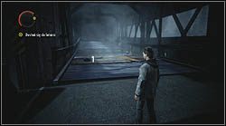 Pierwszy termos w grze znajdziesz przy uszkodzonym moście - Alan Wake: Termosy odc. 1, Koszmar - lokacje, znajdźki - Alan Wake - poradnik do gry