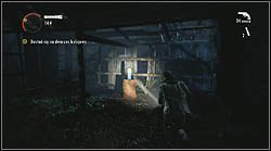 Następny termos znajdziesz w zrujnowanej szopie, którą napotkasz tuż po opuszczeniu chatek, między którymi rozstawiono reflektory - Alan Wake: Termosy odc. 3, Okup - lokacje, znajdźki - Alan Wake - poradnik do gry