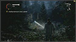 Następny termos znajdziesz po przejściu przez ruiny zielonego budynku, koło zamkniętej kraty - Alan Wake: Termosy odc. 3, Okup - lokacje, znajdźki - Alan Wake - poradnik do gry