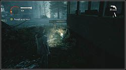 Kolejny termos stoi przy moście, koło niewielkiego budynku - Alan Wake: Termosy odc. 5, Pstrykacz - lokacje, znajdźki - Alan Wake - poradnik do gry