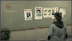 Przeczytaj informacje o zaginionych zawieszone na ścianie posterunku, w korytarzu wiodącym do biura szeryfa - Alan Wake: Notatki, Bright Falls - lokacje, znajdźki - Alan Wake - poradnik do gry