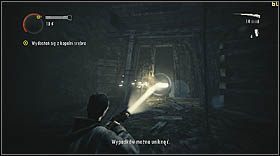 Dojdziesz do większego pomieszczenia, z którego widać wyjście z kopalni - Alan Wake: Wyścig z czasem w kopalni (2) - osiągnięcie, jak zdobyć? - Alan Wake - poradnik do gry