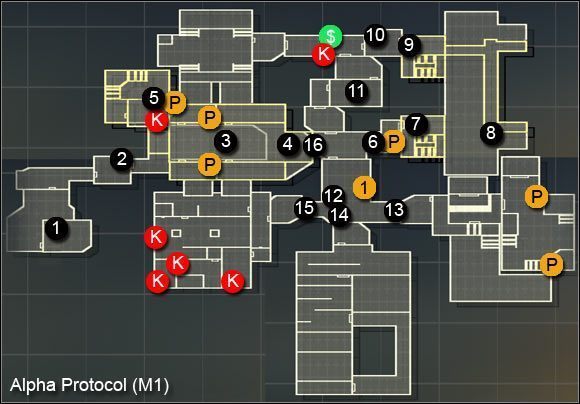 1 - Graybox - Mapa | Prolog Alpha Protocol - Alpha Protocol - poradnik do gry