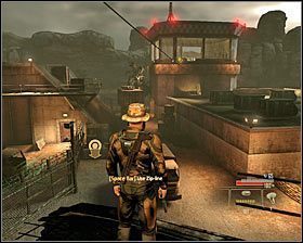 Wariant 3 - skorzystanie z górnych balkoników w południowym hangarze i zjechanie po linie - Al-Samad Airfield - Opis przejścia (2) | Arabia | Alpha Protocol - Alpha Protocol - poradnik do gry