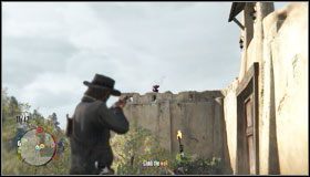 Rewolwerowiec #1 ma chętkę na skarb znajdujący się wewnątrz fortu, lecz wejście do niego jest zablokowane i wszędzie roi się od członków gangu - Kryjówki gangów (1) | Aktywności dodatkowe | Red Dead Redemption - Red Dead Redemption - poradnik do gry