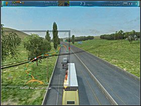 W tym celu zrób użytek z instalacji NITRO, jeśli trzeba umiejętnie zajeżdżając także drogę ścigającej cię ciężarówce Storm Expressu - Solucja (3) | Fabuła | RignRoll Tirowiec - RignRoll: Tirowiec - poradnik do gry