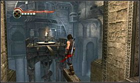 Po drążkach przeskocz przez zębatkę i następnie wskocz na flagę - The Works (1) | Opis przejścia Prince of Persia Zapomniane Piaski - Prince of Persia: Zapomniane Piaski - poradnik do gry