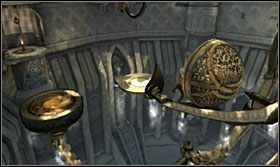 Teraz wróć do miejsca, po którym wspiąłeś się na ten poziom na kamieniach i rusz kołowrót raz przeciwnie do ruchu wskazówek zegara - Obserwatorium | Opis przejścia - Prince of Persia: Zapomniane Piaski - poradnik do gry