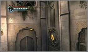 Przebiegnij po zapadni i zeskakując z drugiego drążka ponownie użyj Mocy Latania - Taras | Opis przejścia Prince of Persia Zapomniane Piaski - Prince of Persia: Zapomniane Piaski - poradnik do gry