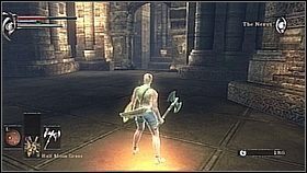 Po raz pierwszy trafiamy do Nexusa - otrzymamy Nexial Binding, przedmiot za pomocą którego będziemy mogli wrócić do tego miejsca z innej strefy - Demons Souls: Nexus - solucja, opis przejścia - Demons Souls - poradnik do gry