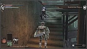 Wspinamy się na pierwszy poziom schodami i zabijamy kusznika na środkowej platformie z drewna (i zbieramy Unknown Soldiers Soul ) - Demons Souls: Boletarian Palace (2) - solucja, opis przejścia - Demons Souls - poradnik do gry