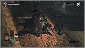 Biegniemy w przeciwległą stronę wcześniejszego korytarza z kolejnego pomieszczenia wywabiamy kolejnych strażników (jest ich w sumie trzech) - Demons Souls: Boletarian Palace (4) - solucja, opis przejścia - Demons Souls - poradnik do gry