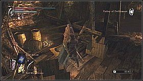Biegniemy do zamglonego przejścia i przechodzimy przez nie - Demons Souls: Leechmonger Archstone (1) - solucja, opis przejścia - Demons Souls - poradnik do gry