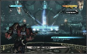 Po odpowiednim ustawieniu maszyny skieruj się do panelu i aktywuj go [1] - - Część 6 - Obrona Iacon (3) - Opis przejścia - Transformers: Wojna o Cybertron - poradnik do gry