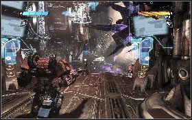 Następnie wróć windą na dół, wejdź do korytarza i przy drzwiach udaj się tym razem w lewo - - Część 8 - Do rdzenia (1) - Opis przejścia - Transformers: Wojna o Cybertron - poradnik do gry