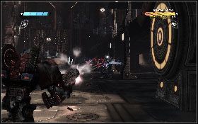 W ten sposób uwolnisz Omegę Supreme oraz spowodujesz otworzenie drzwi na korytarzu, na którym pojawią się wrogowie [1] - - Część 8 - Do rdzenia (1) - Opis przejścia - Transformers: Wojna o Cybertron - poradnik do gry