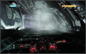 Następnie skieruj się do kolejnego przejścia [1], a potem zacznij lecieć przed siebie następnym tunelem [2] - - Część 9 - Atak powietrzny (2) - Opis przejścia - Transformers: Wojna o Cybertron - poradnik do gry