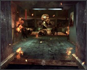 Jak tylko podniesiemy profesora, odblokuje się przejście w ścianie obok, z którego pośpiesznie korzystamy [1] - - Dzielnica Robotnicza (1) | Opis przejścia Singularity - Singularity - poradnik do gry