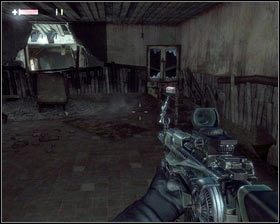 Po walce ruszamy dalej między regałami książek, zabijając kolejnego napotkanego stwora - - Dzielnica Robotnicza (5) | Opis przejścia Singularity - Singularity - poradnik do gry