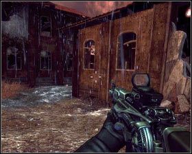 Skręcamy na nim w prawo, żeby otworzyć skrzynię z amunicją do Centuriona [2], a następnie podchodzimy do ruin rzeźby na środku, gdzie leży kilka pojemników wartościowego pierwiastka - - Dzielnica Robotnicza (5) | Opis przejścia Singularity - Singularity - poradnik do gry