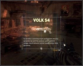 W pomieszczeniu obok znajdziemy ciało rosyjskiego żołnierza [1], który trzyma w ręku nową broń - VOLK S4 [2] - - Dzielnica Robotnicza (5) | Opis przejścia Singularity - Singularity - poradnik do gry
