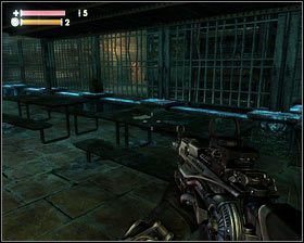 Zaraz z prawej strony, w rogu lokacji znajdziemy E99 [1], a tuż obok na stole leży kolejna porzucona notatka [2] - - Ośrodek badawczy 2010 (2) | Opis przejścia Singularity - Singularity - poradnik do gry