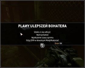 Zaprowadzi nas ona do kolejnego pomieszczenia, w którego lewej części znajdziemy notatkę oraz bio-wzór Wytrzymałość [1], który wydłuża czas sprintu naszego bohatera [2] - - Wieża kontrolna (1) | Opis przejścia Singularity - Singularity - poradnik do gry