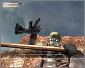 Gdy opuścimy pomieszczenie, zobaczymy, że Katia została schwytana przez rosyjskich żołnierzy - - Magazyny II (1) | Opis przejścia Singularity - Singularity - poradnik do gry