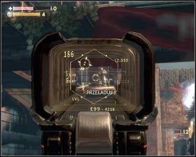 Zanim pomożemy dziewczynie wdrapać się na platformę [1], idziemy podnieść znajdujący się niedaleko karabin SEEKER [2] - - Magazyny II (2) | Opis przejścia Singularity - Singularity - poradnik do gry