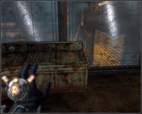 Z lewej strony pomieszczenia znajdziemy wiszącą na ścianie tablicę [1] - - Doki centralne (1) | Opis przejścia Singularity - Singularity - poradnik do gry