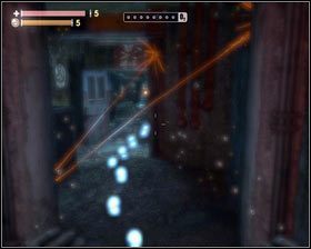 Będąc już pod wodą używamy Czasosygnału [1], a zaznaczone na dnie ślady zaprowadzą nas do generatora prądu - - Doki centralne (2) | Opis przejścia Singularity - Singularity - poradnik do gry