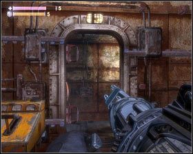 Po przejrzeniu wszystkiego, pociągamy za wajchę [1] i ruszamy dalej nowo otwartym przejściem [2] - - Perła (1) | Opis przejścia Singularity - Singularity - poradnik do gry